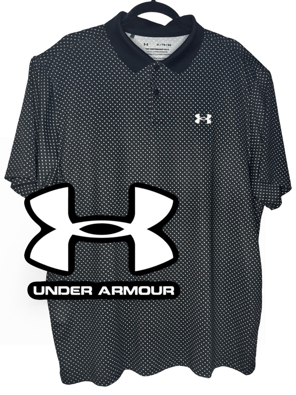 Under Armour - The Performance Polo - polka dot shirt (XL)